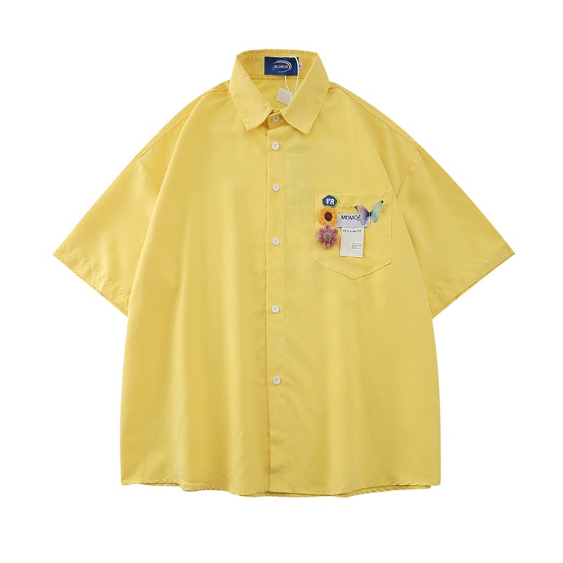 Women's Summer Letter Printed Short Sleeved Shirt view 21