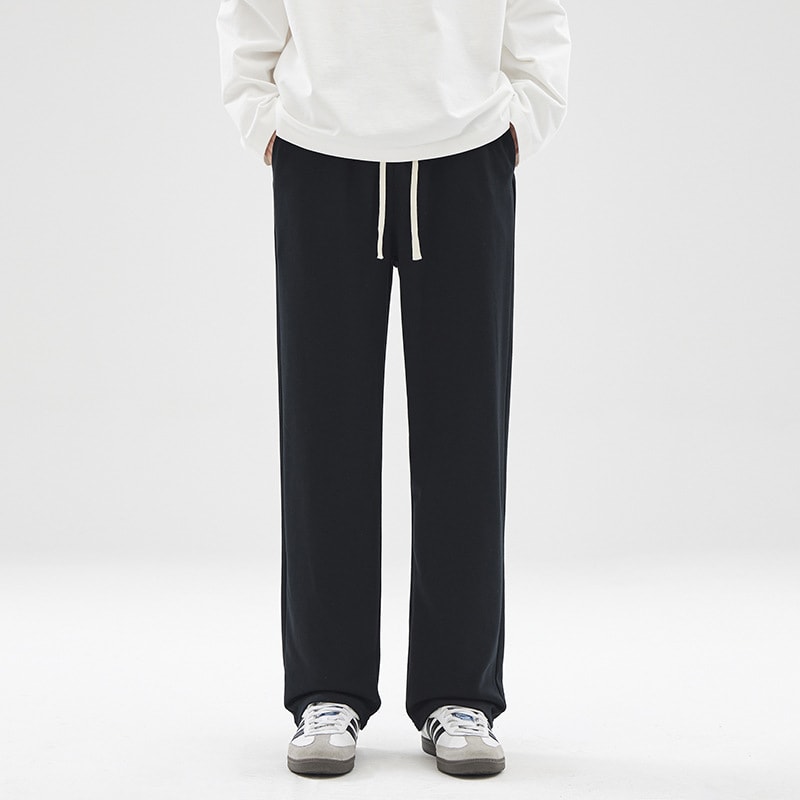 Fashion Brand Draping Effect Straight Gray Sweatpants Men view 7