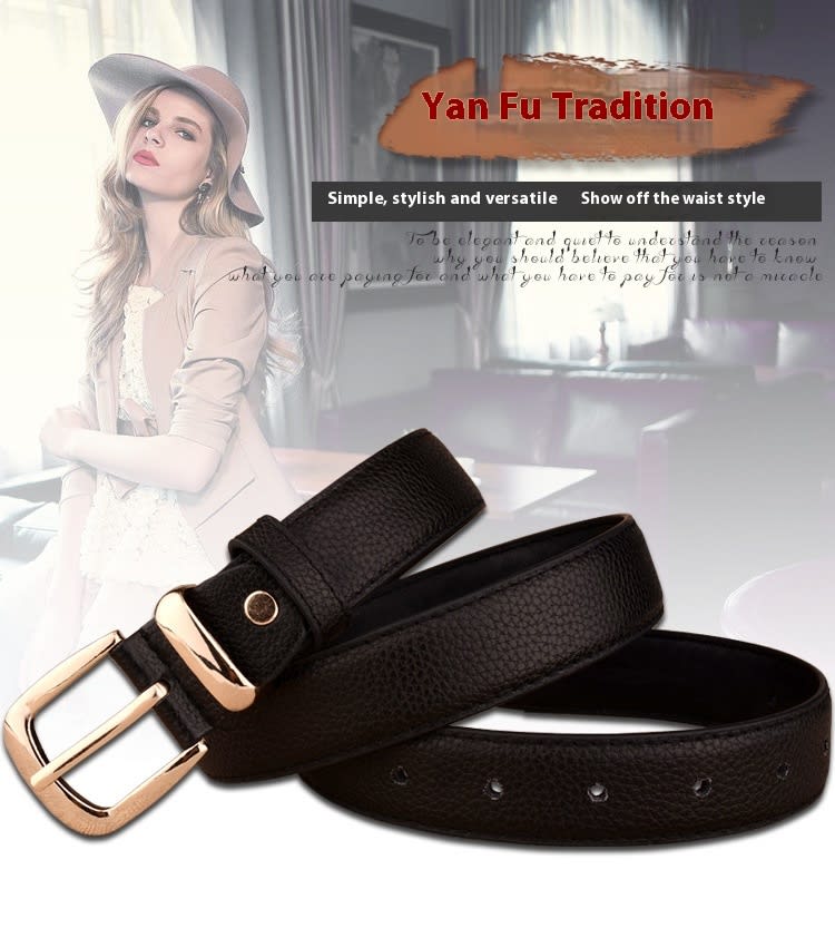 Women's Paint Alloy Buckle Pant Belt view 4