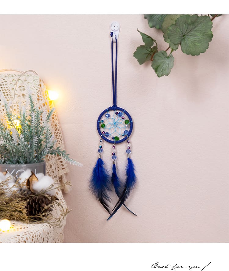 Indian Style Creative Blue Decoration Dream Catcher view 7