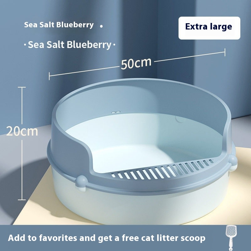Anti-splash Semi Closed Litter Box view 20