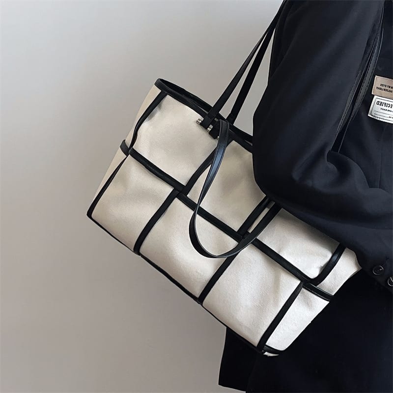 Ladies Large Capacity Canvas Shoulder Bag view 9