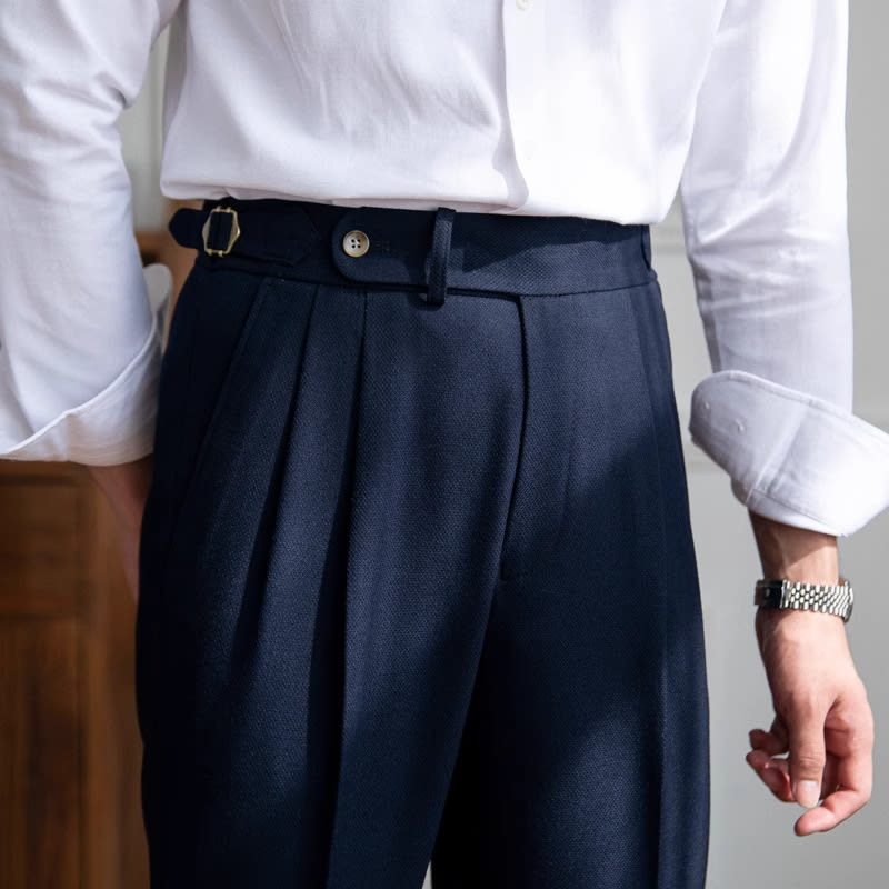British Men Business Casual Pants view 4
