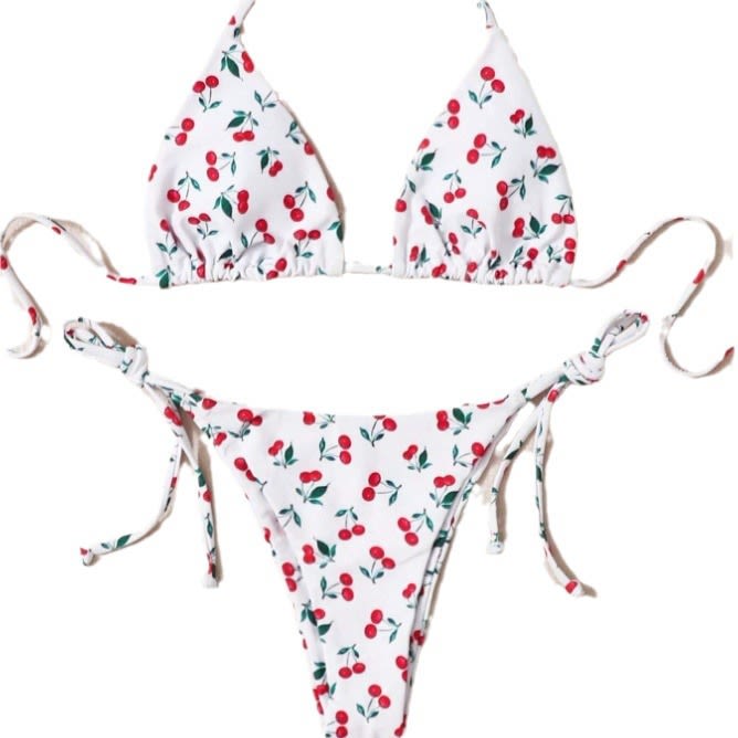Holiday Split Halter Bikini view 4