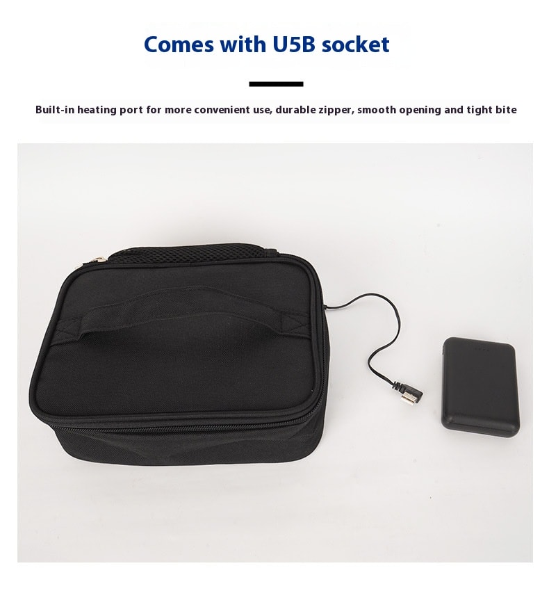 USB Heating Lunch Outdoor Bento Thermal Bag Convenient And Easy To Carry view 10