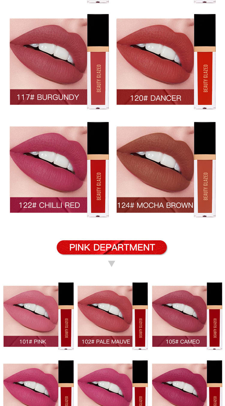 24 Color Lip Lacquer Lipstick Matte No Stain On Cup view 17
