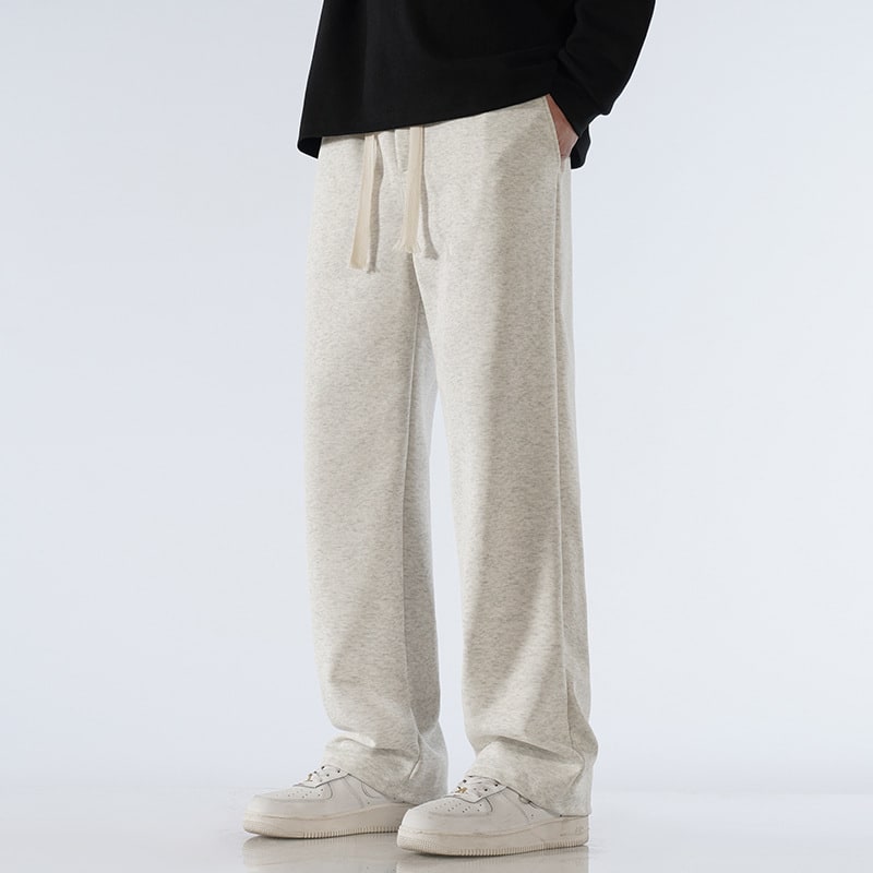 Loose Casual Men's Draping Wide Leg Sports Straight Trousers view 2