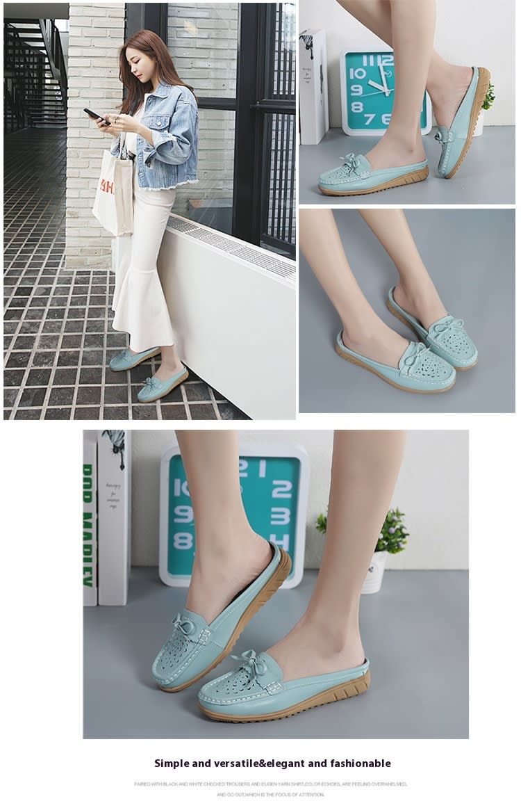 Women's Sandals, Non Slip And Wear-resistant, With A Toe Cap And A Half Trailer In Large Size view 11