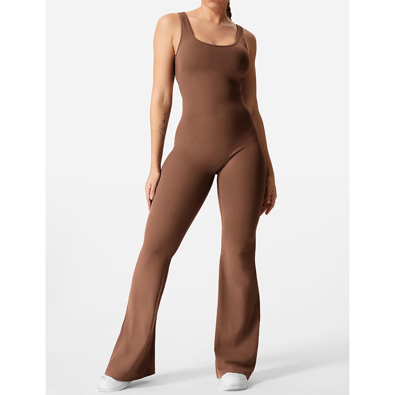 Slim Fit Hip Raise Jumpsuit Sexy Backless Exercise Yoga Clothes view 4