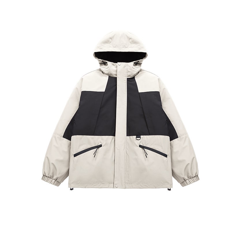 Outdoor Three-in-one Fleece-lined Thickened Removable Three-proof Two-piece Down Cotton Jacket view 1