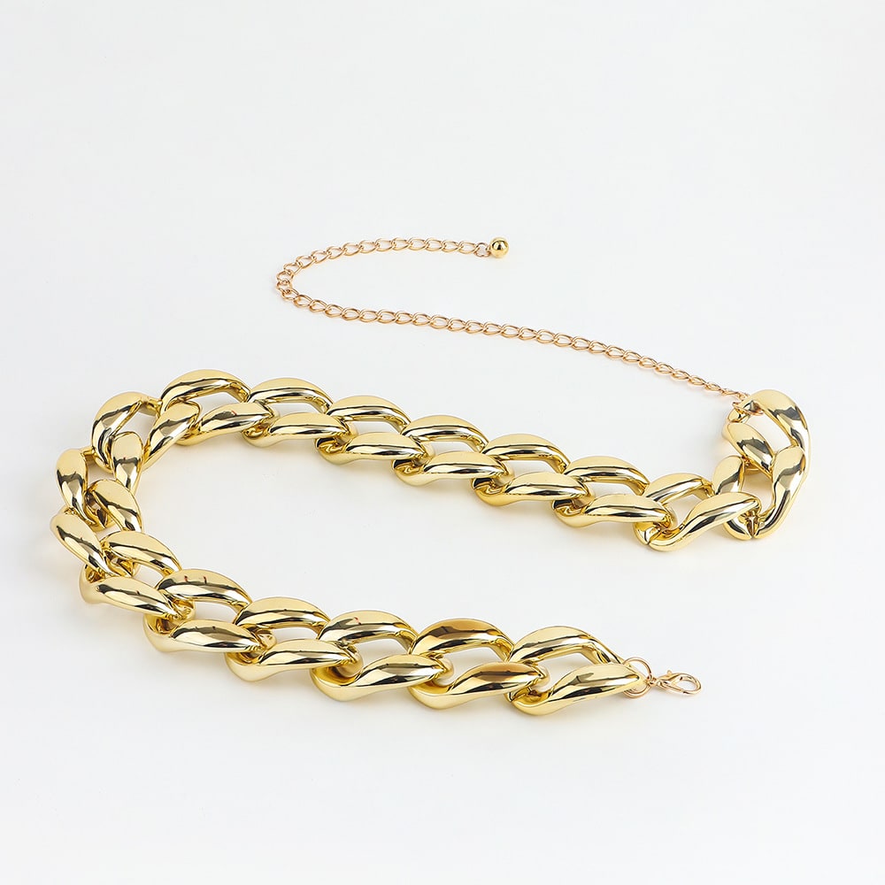 Ladies Decoration Coat Hollow Out Versatile Personality Punk Waist Chain view 29