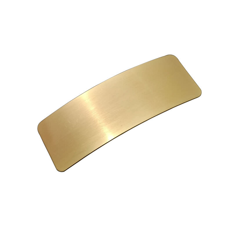 Brushed Metal Barrettes European American Simple Versatile Temperament Ins Fashion Normcore Style Ponytail Clip view 6