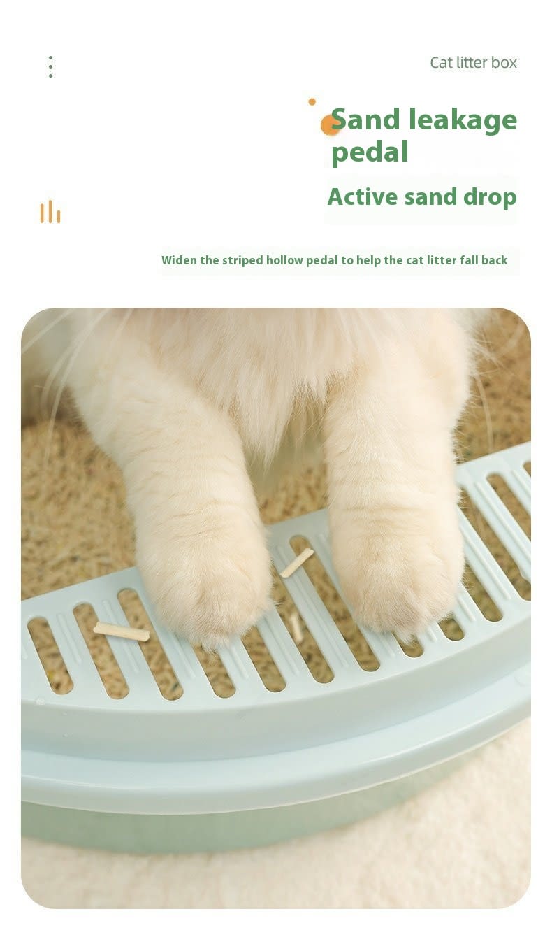 Anti-splash Semi Closed Litter Box view 19