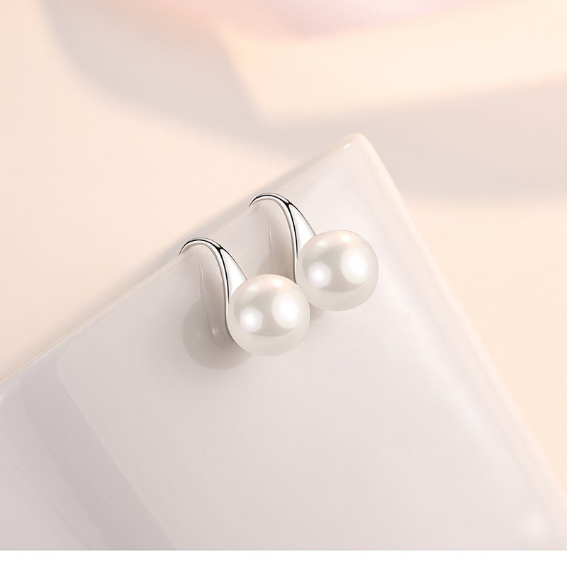 Women's Stylish Water Drop Pearl Earrings view 8