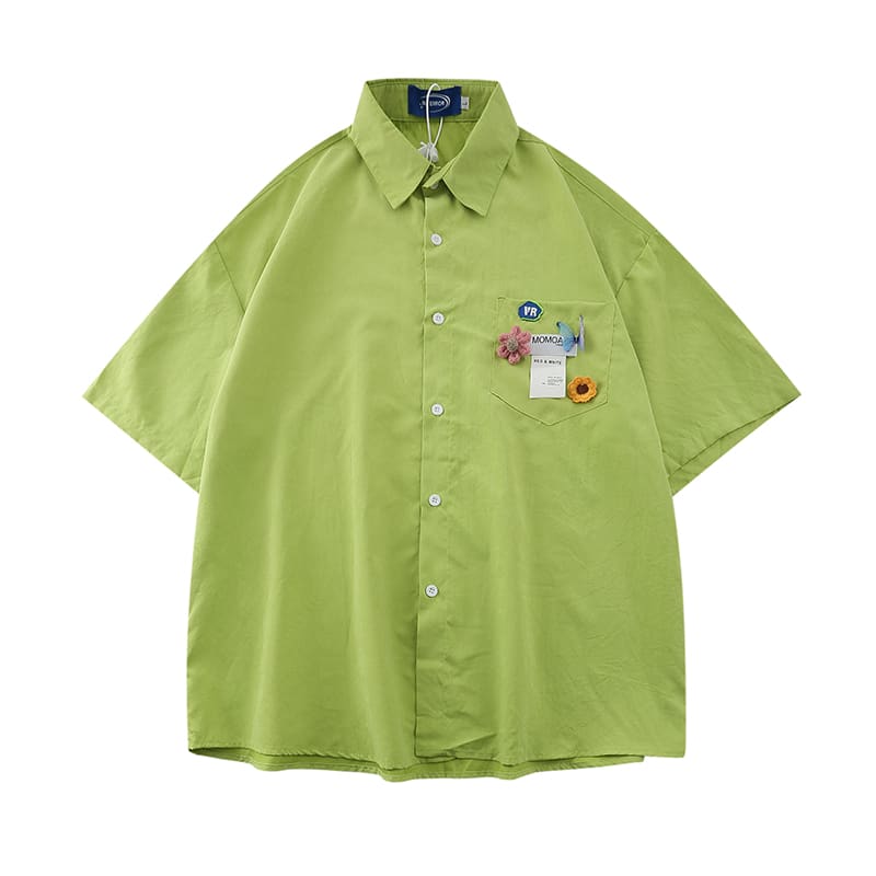 Women's Summer Letter Printed Short Sleeved Shirt view 18