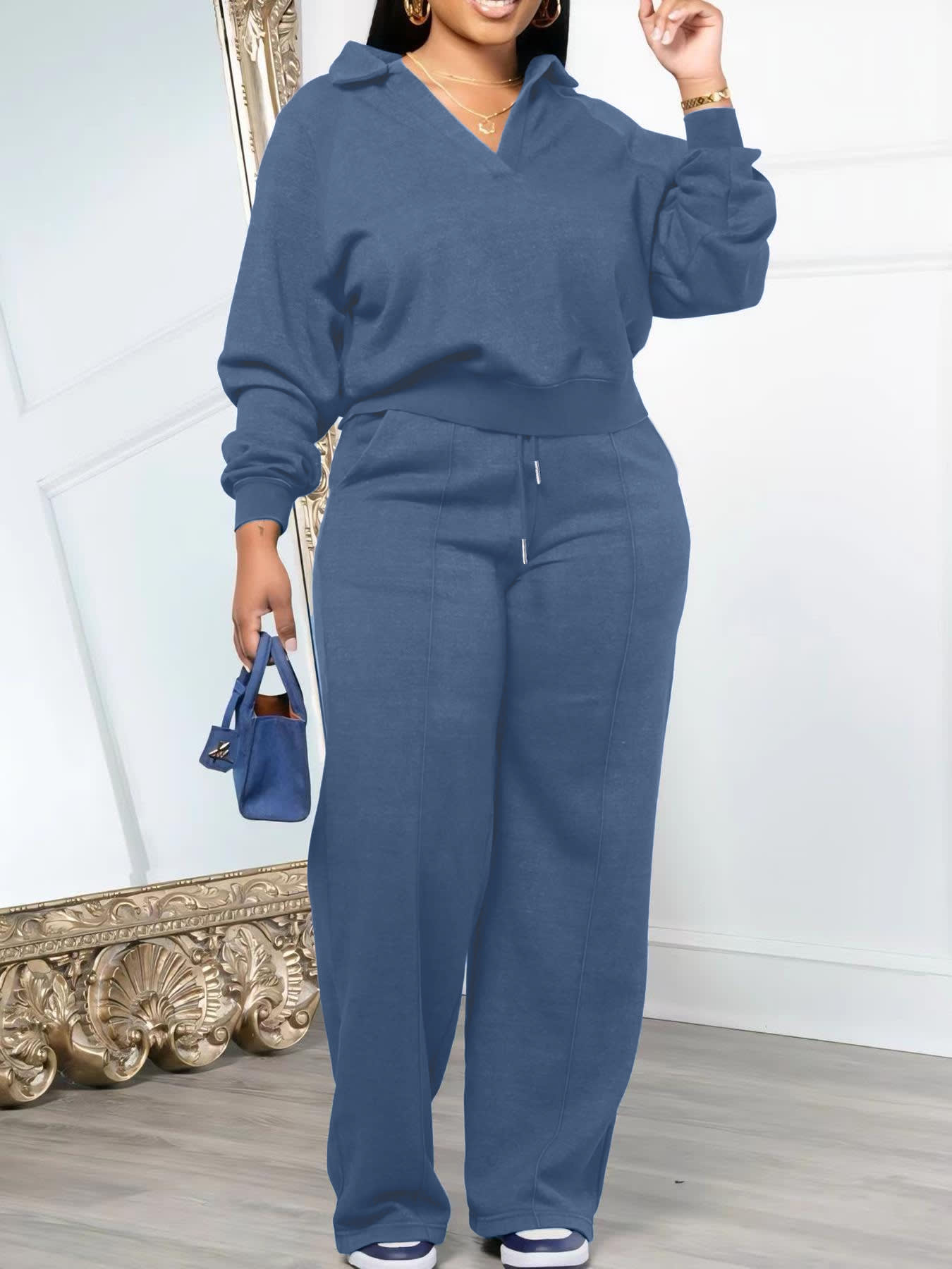 Sports Thickening Women's Pants Suit view 2