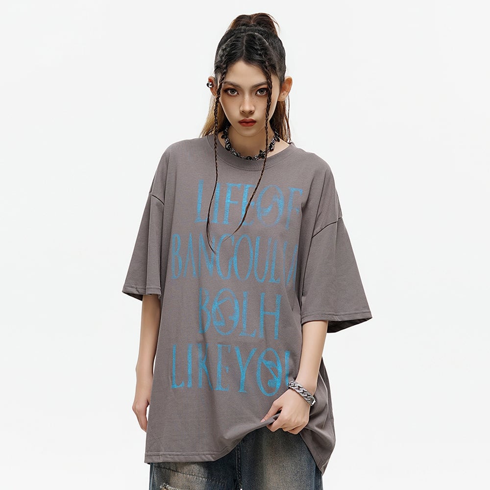 Fashion Letter Print Short-sleeve T-shirt Men view 22
