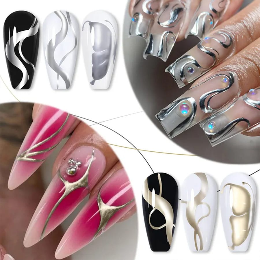 5ml Nail Metal Cable Adhesive Hoy Edge Painted view 6
