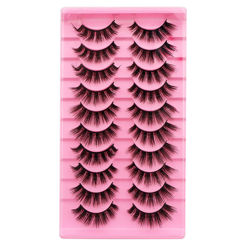 10 Pairs Of False Eyelashes With Natural And Thick Curl view 5