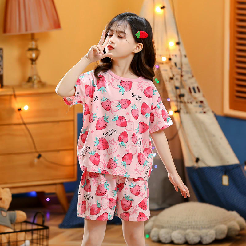 Children's Summer Short-sleeved Suit Homewear view 3