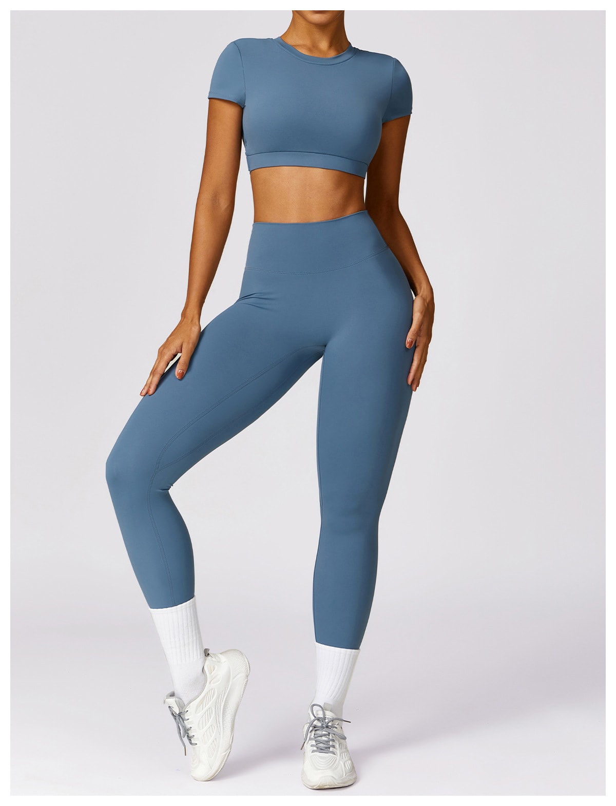Women's Brushed Back Skinny Running Sports Outerwear Quick-drying Workout Clothes Suit view 6