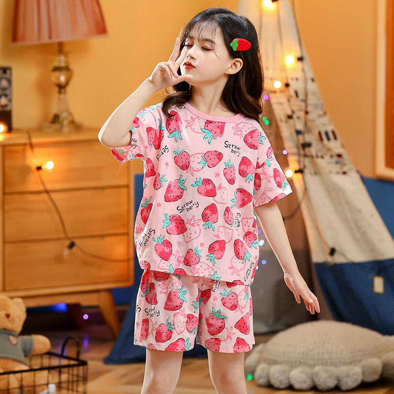 Children's Summer Short-sleeved Suit Homewear view 7