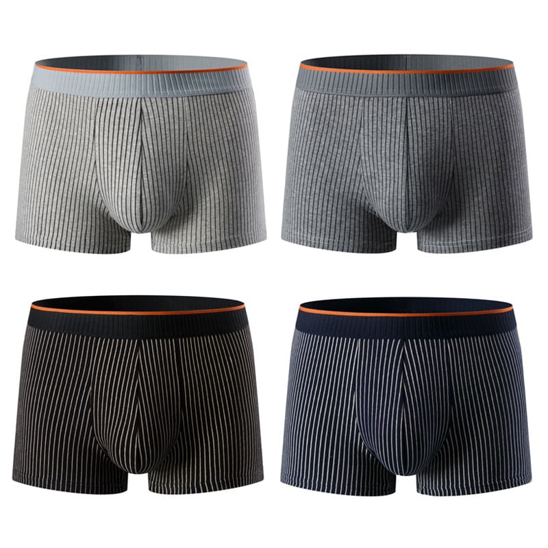 Men's Underwear Pure Cotton Boxer Brief Close-fitting Shorts view 4