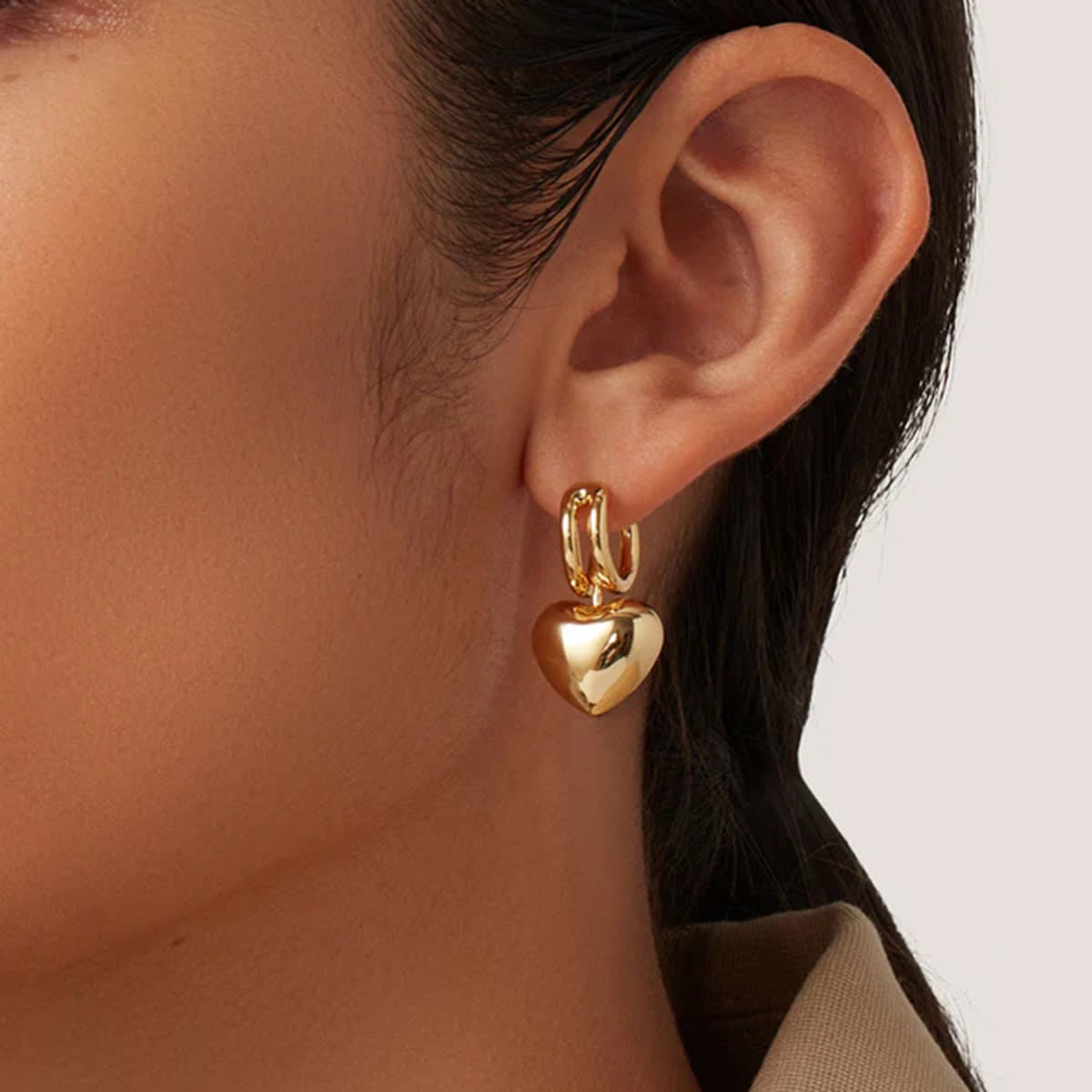 Audrey Gold Earrings view 2