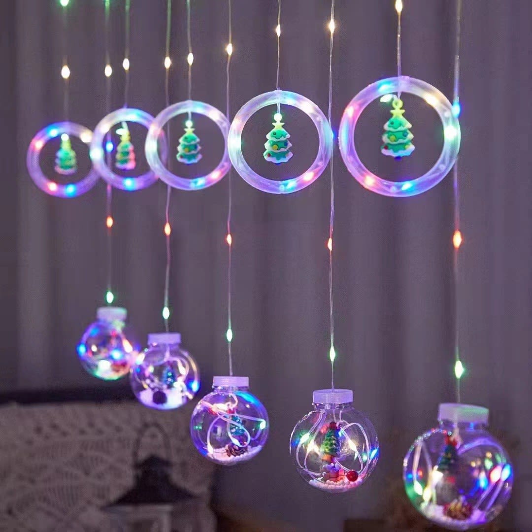 Christmas Curtain Lighting Chain Decoration view 26