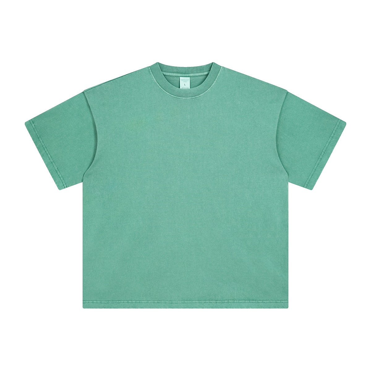 Washed And Worn Dyed Bright White Short Sleeve T-shirt view 23
