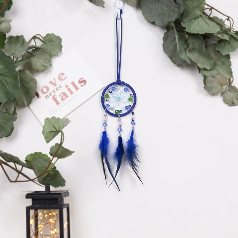 Indian Style Creative Blue Decoration Dream Catcher view 3