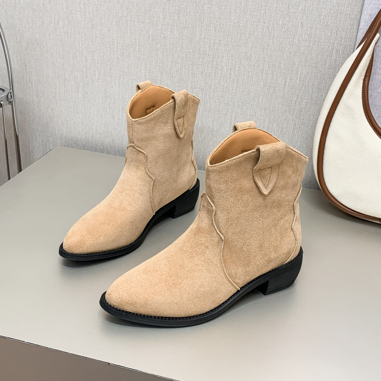 Cowboy Boot Short Plush Autumn Pointed-toe Short Boots view 18