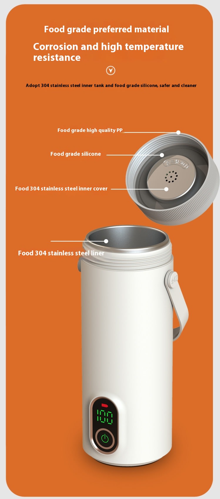 Wireless Portable Charging Water And Electric Cup view 11