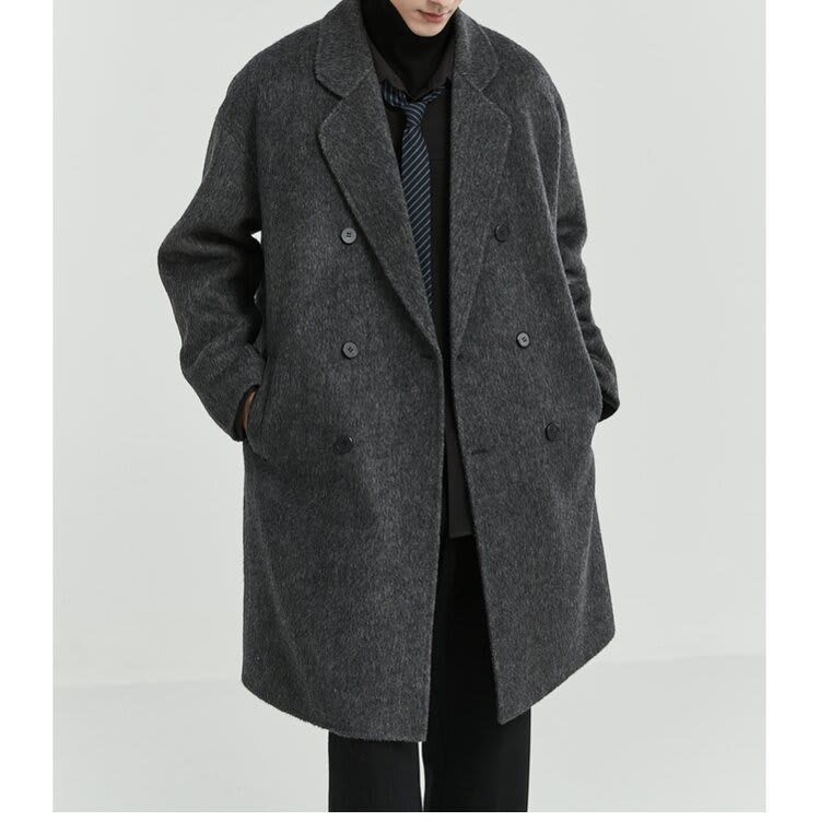 Double-sided Woolen Coat Men's Mid-length view 9