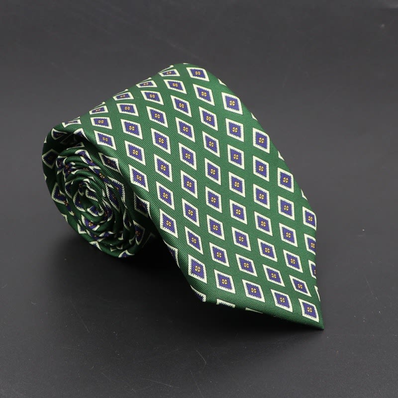 Super Soft Bohemian Silk Ties Men's Fashion 75mm Necktie view 21