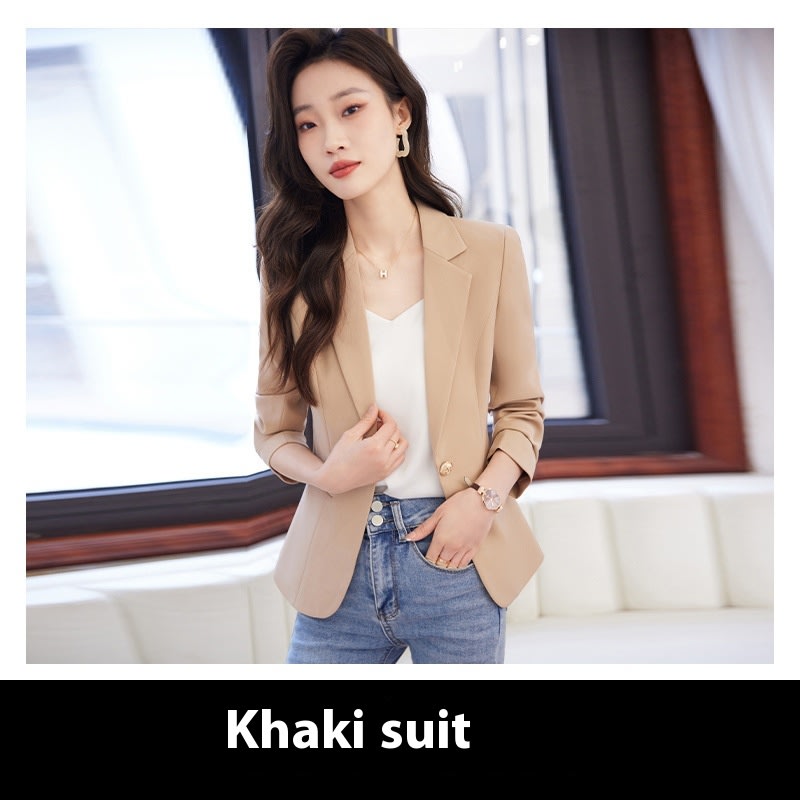 Temperament Office Wear Sense Fashion Slim-fitting Suit Top view 2