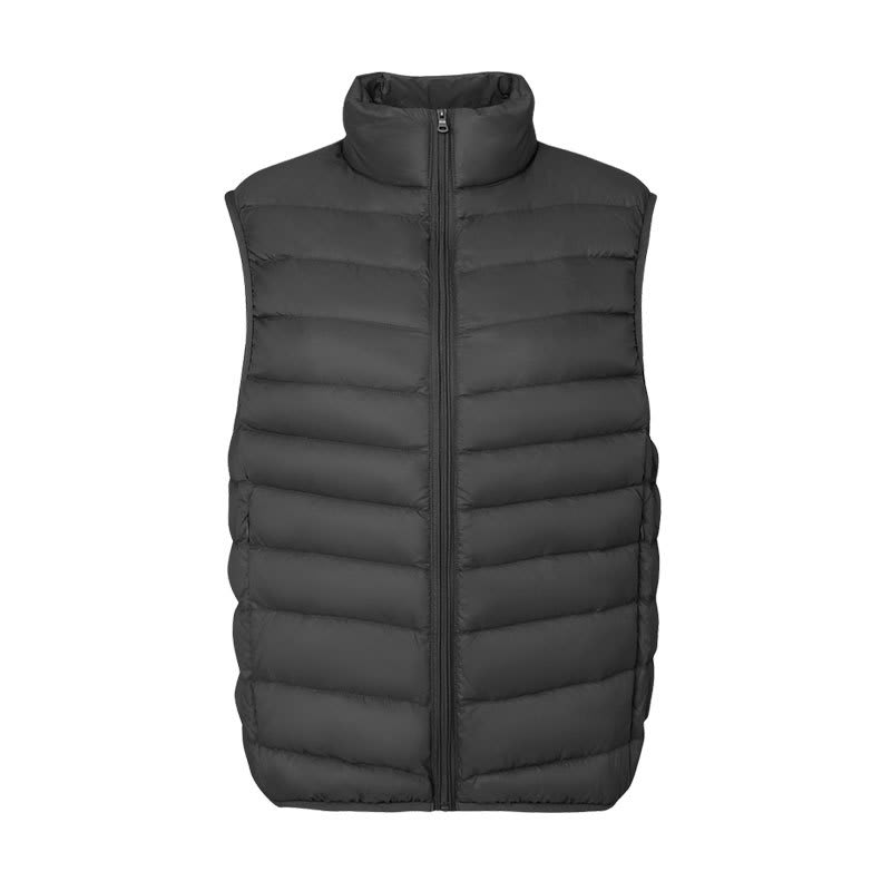 Stand Collar Outer Wear Slimming Plus Size Down Vest Vest view 7