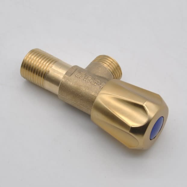 Household Minimalist Intrinsic Color Of Copper Angle Valve view 4
