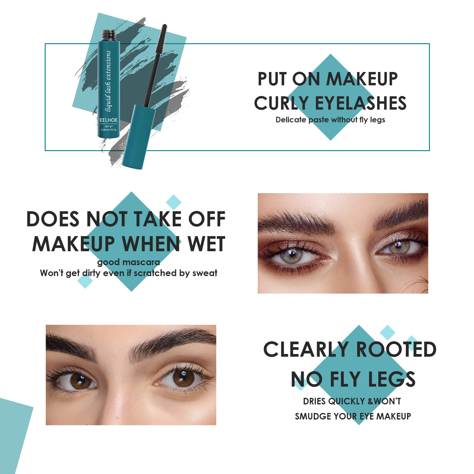 Beautiful Curling Mascara Smear-proof Makeup view 6