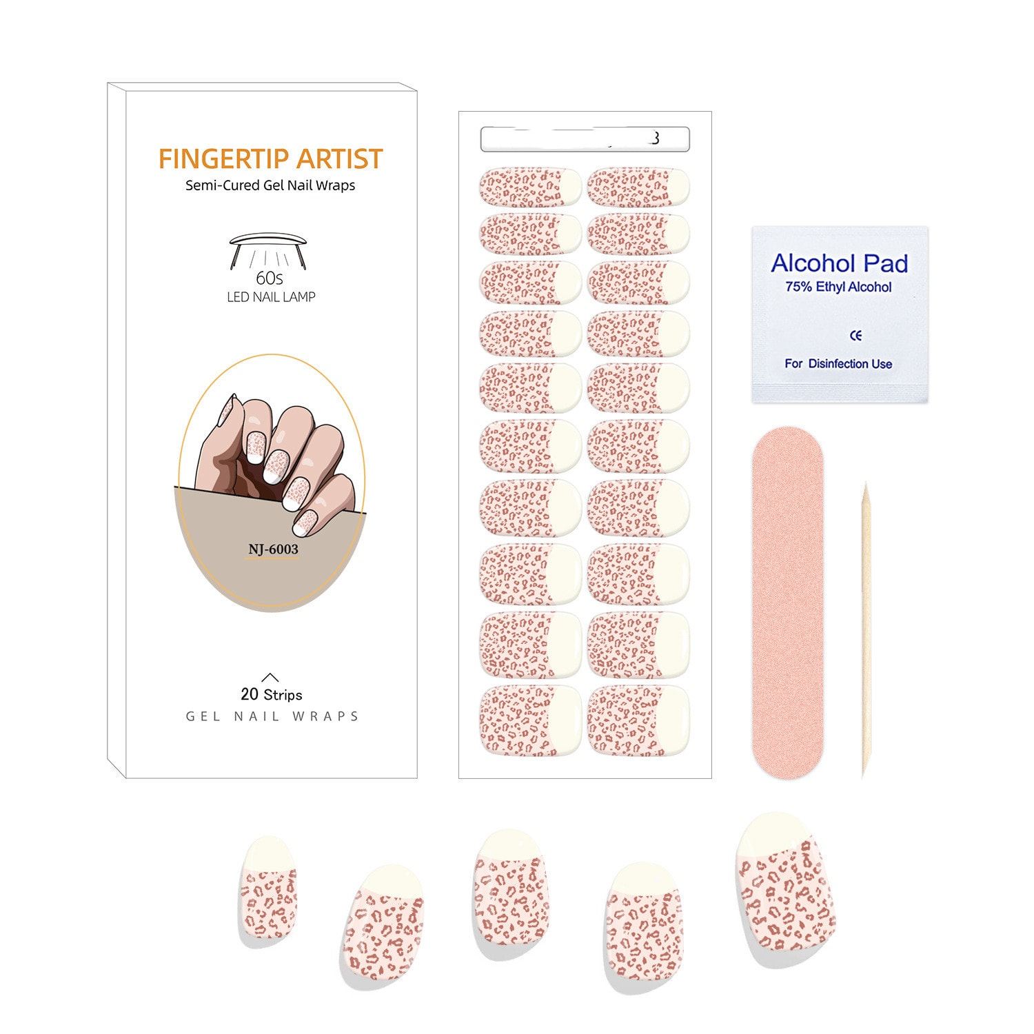 UV Semi-curing Gel Nail Stickers view 31