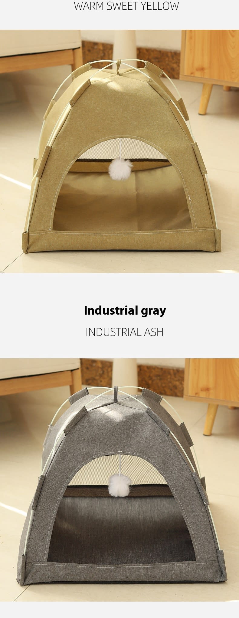 Cathouse Doghouse Breathable Tent Nest Indoor Outdoor Universal Pet Room view 6