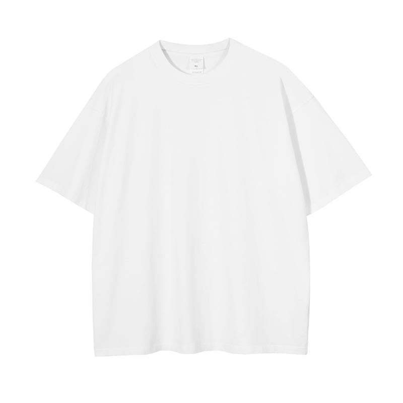 Washed And Worn Dyed Bright White Short Sleeve T-shirt view 9