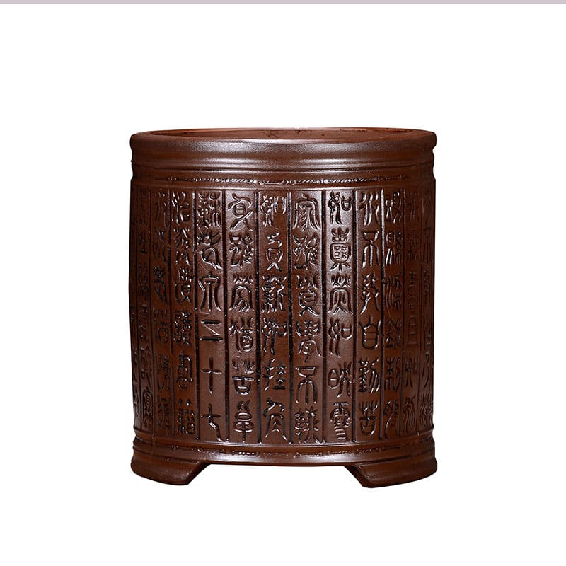 Antique Style Redware Flower Pot Retro Square Hexagonal Bonsai view 15