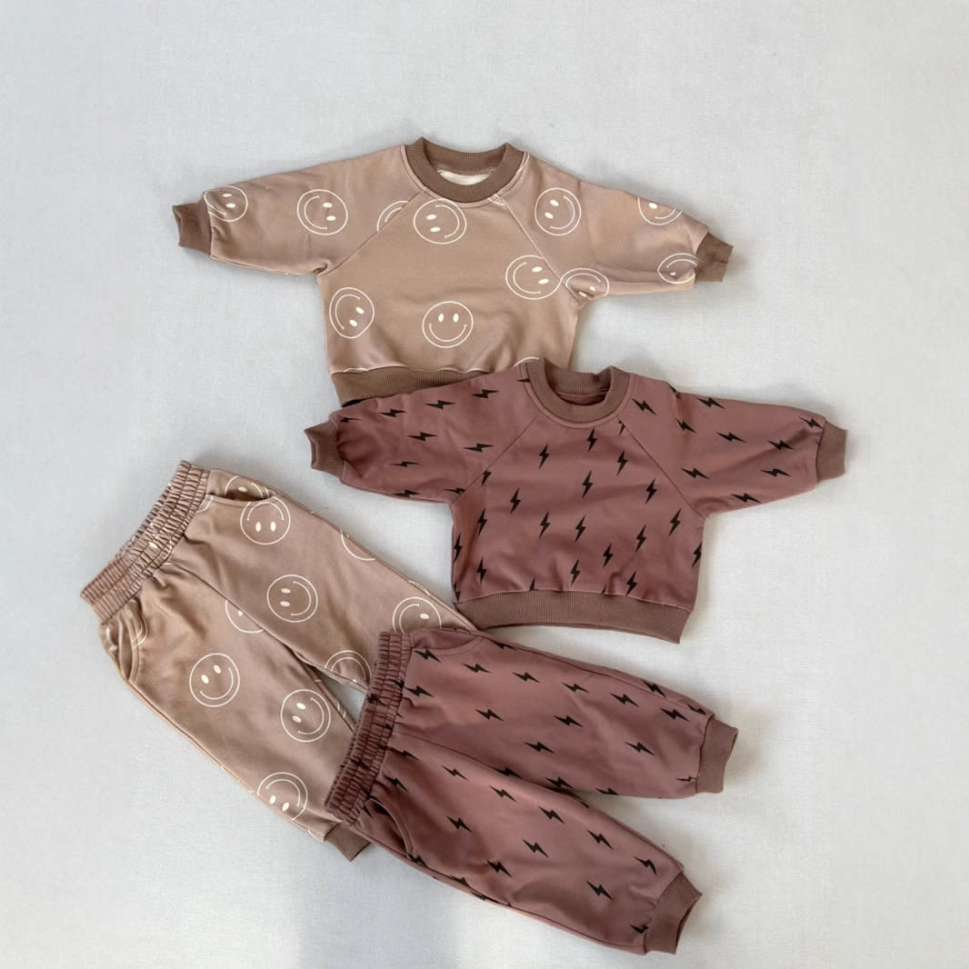 Nordic Style Children's Sweatshirt Suit Printing view 4