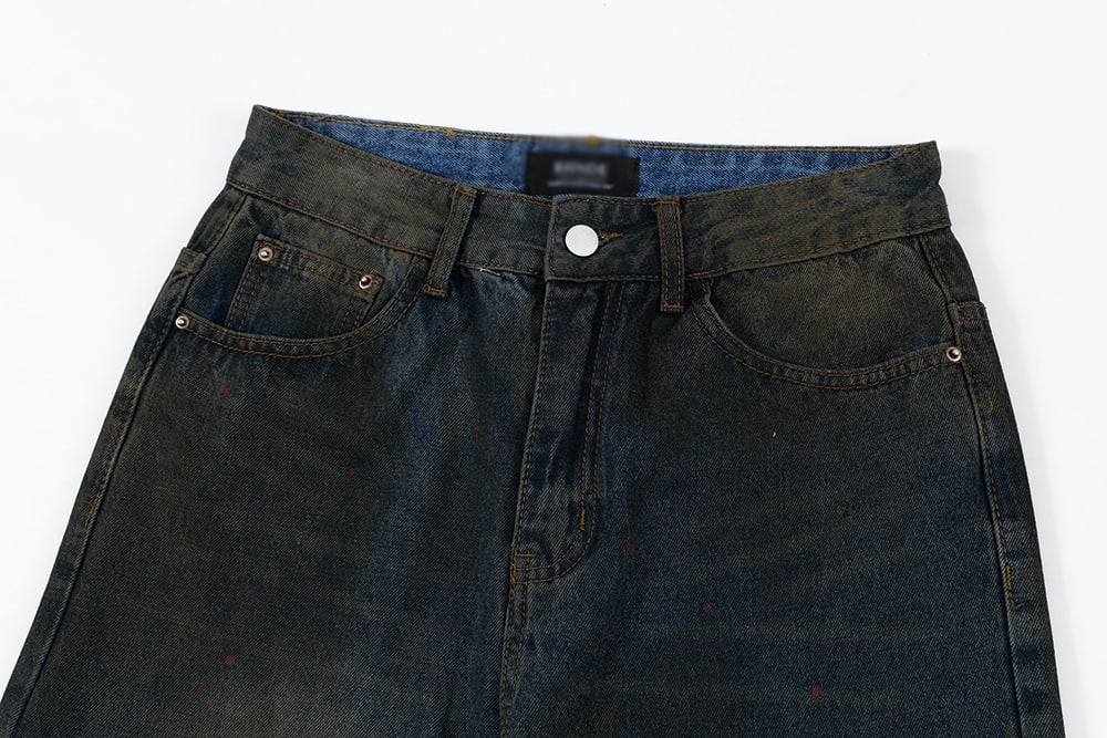 Make Old Ripped Dirty Denim Trousers For Men view 7