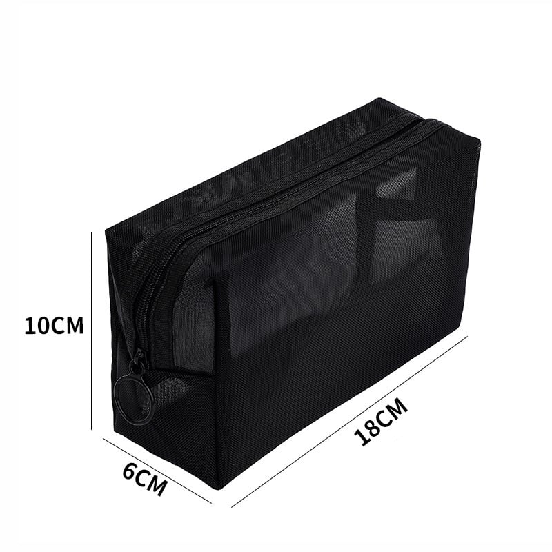 Mesh Cosmetic Bag Storage High-grade Transparent view 6