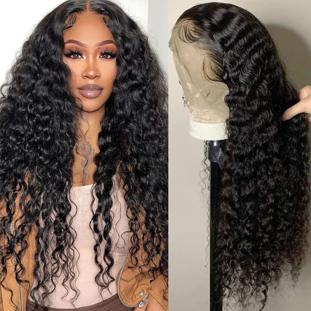 12a Water Wave Human Hair 13x4 Lace Front Wig view 3