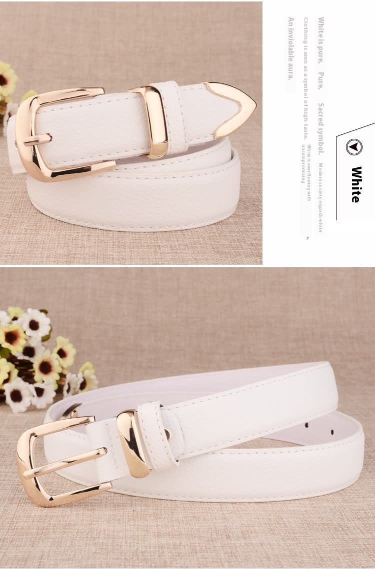 Women's Paint Alloy Buckle Pant Belt view 17