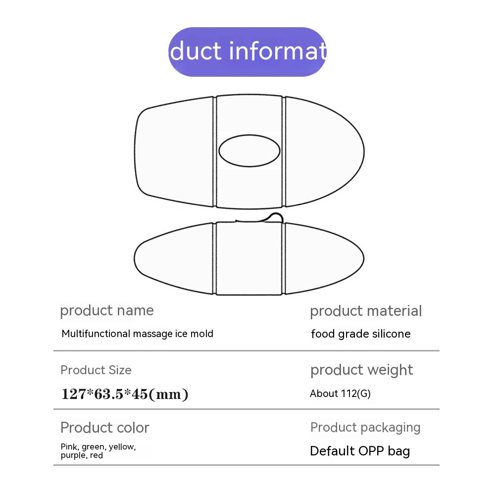 Silicone Ice Face Roller Contour Shrink Pores Remove Dark Circles Massage Skin Beauty Facial Roller For Eyes Neck Skin Care Tool view 6