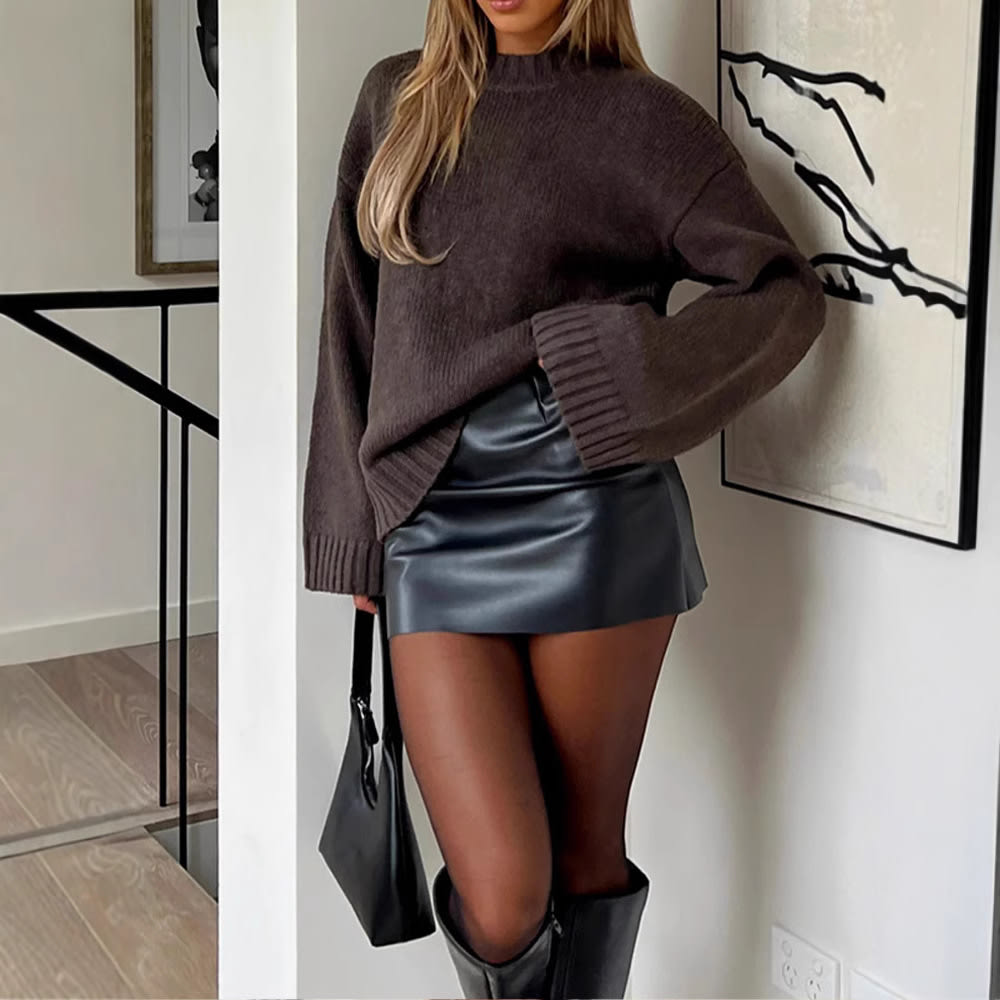 Long Sleeve Loose-fitting Versatile Loose Commute Style Sweater view 3